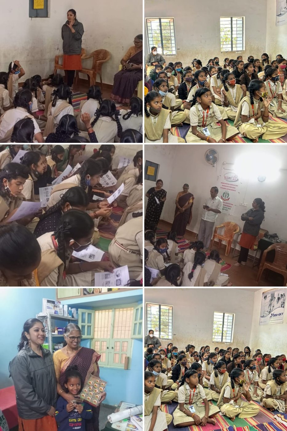Scenes from an IBG Wellness school health awareness programme