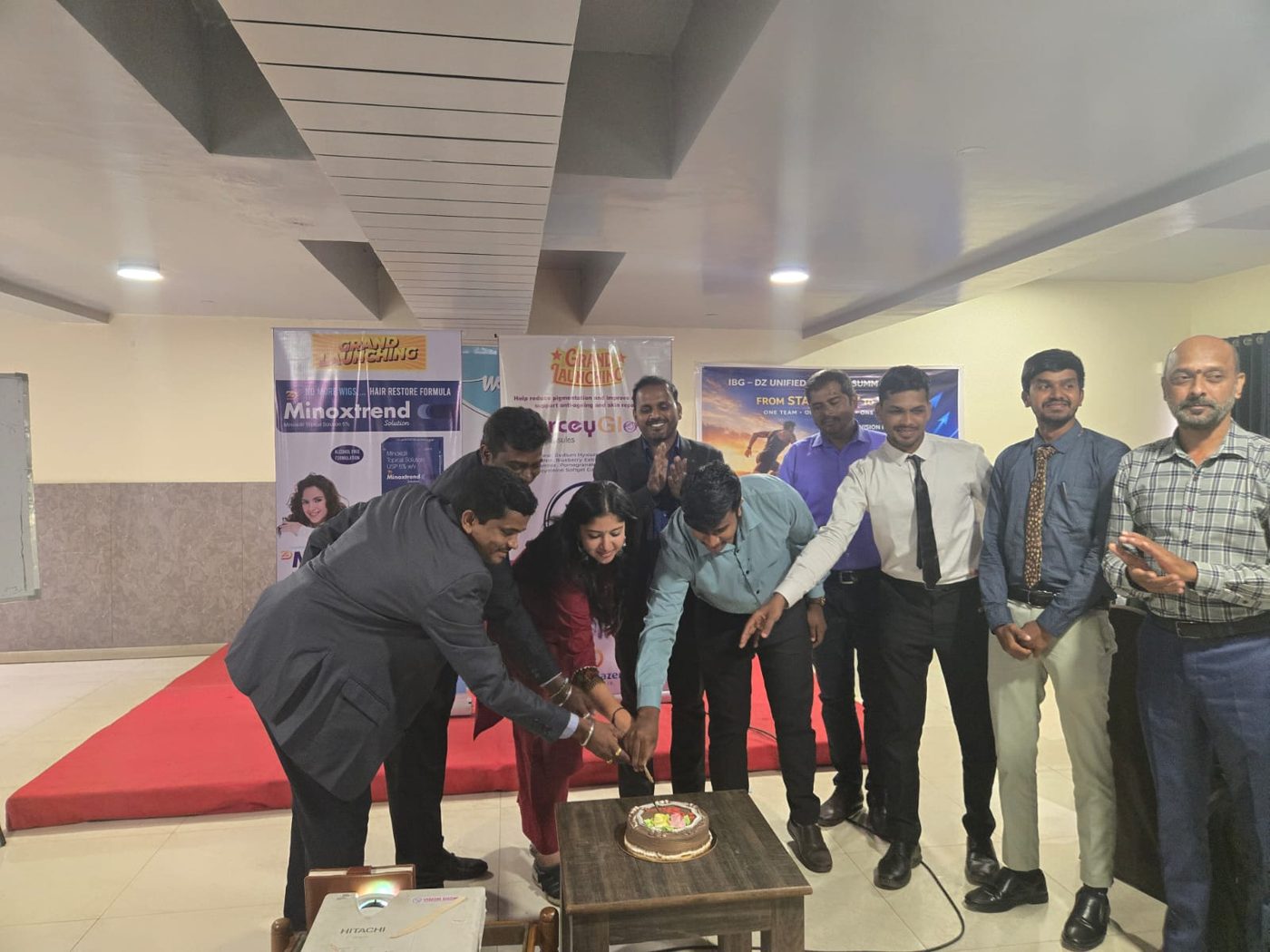 Colleagues gathered for the ceremonial inauguration